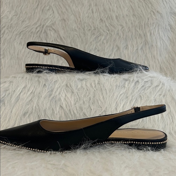Coach Elegant Black Slingback Flats - Picture 4 of 8